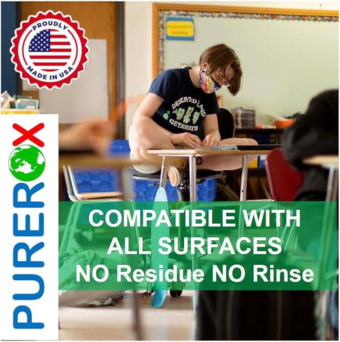 disinfectant Eliminate 99.9999% viruses, MRSA and fungi. PUREROX Hypochlorous - Image 5