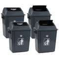 4 Packs 6 Gallon Small Garbage Bin by Buyitt