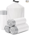 Trash Bags Drawstring Garbage Bags 8 Gallon Thickened Stretchy, Office and by Brandon-super