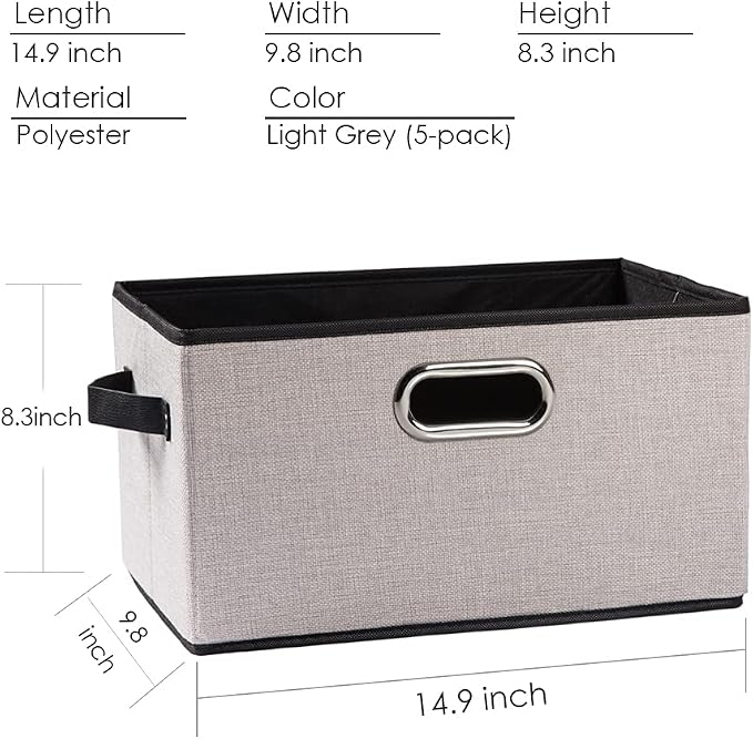 PRANDOM Large Fodable Storage Bins - Image 5