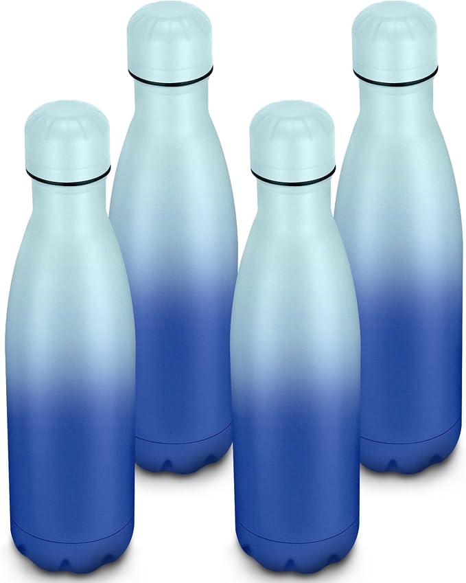 17oz Cola-Bottle Shaped Stainless Steel Leak-proof Water Bottle, Double Wall by Unknown