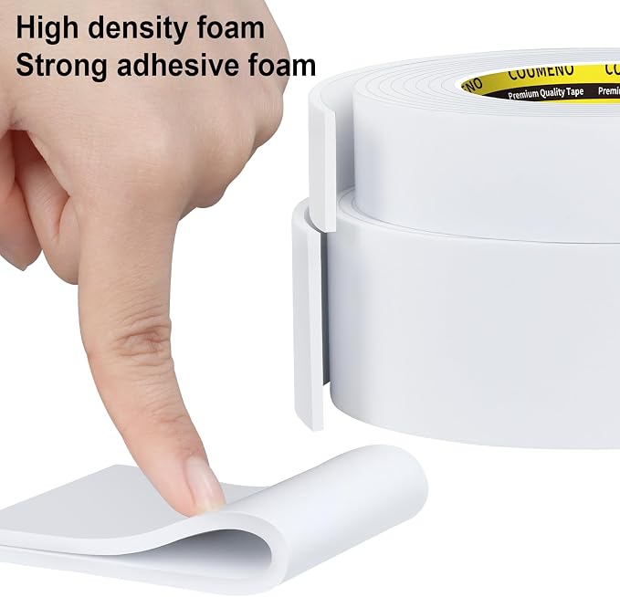 2 Pack EVA Single-Sided Adhesive Foam Tape 1.2inx16.4FT Single-Sided Sealing - Image 3
