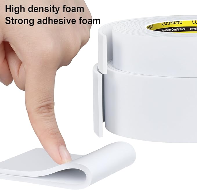 2 Pack EVA Single-Sided Adhesive Foam Tape 1.2inx9.84FT Single-Sided Sealing - Image 3