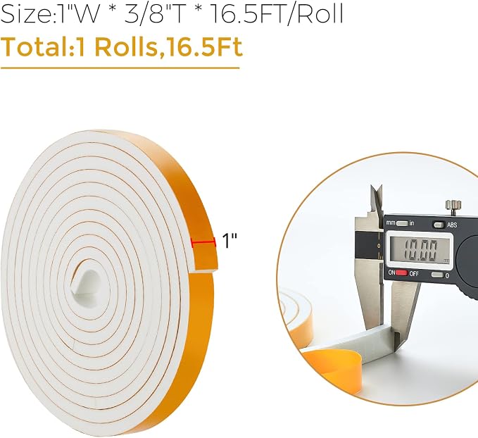 16.5 Feet Weather Stripping Door Seal, Window Insulation - Image 3