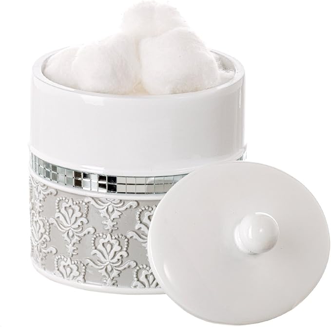 Creative Scents Mirror Damask Qtip Holder by CreativeScents