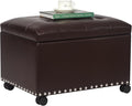 Joveco Leather Storage Ottoman by Joveco