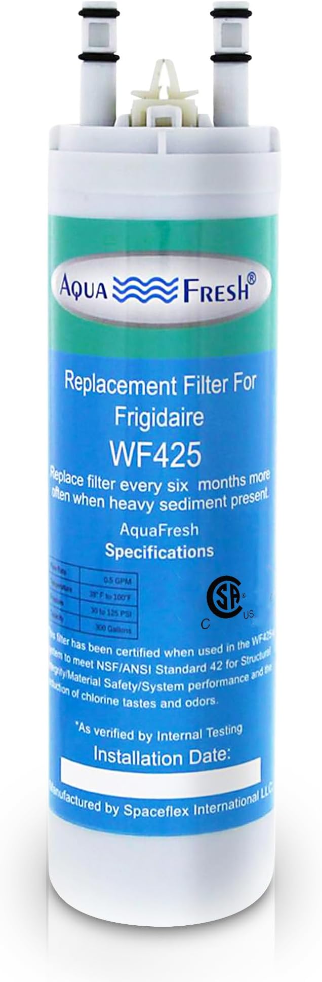 Aqua Fresh Replacement for WF3CB, PureSource 3, WF425 Refrigerator Water Filter by AquaFresh