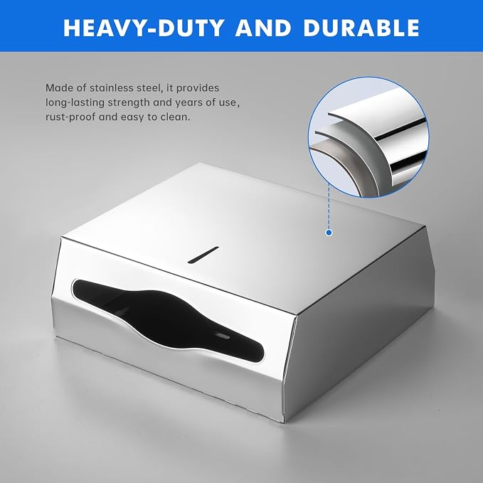 Paper Towel Dispenser Wall Mount Commercial, C Fold Multifold Hand Paper Towel - Image 3
