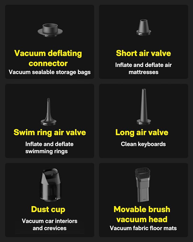 HOTO Handheld Vacuum Cleaner Cordless, Desk Vacuum Cleaner Compressed Electric - Image 9