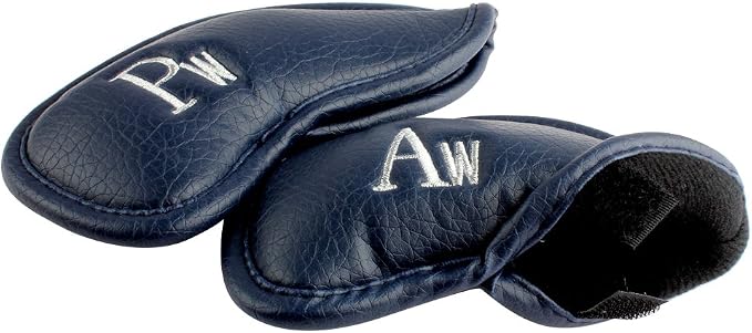CRAFTSMAN GOLF 12pcs or 1pc Thick Synthetic Leather Golf Iron Head Covers Set - Image 4