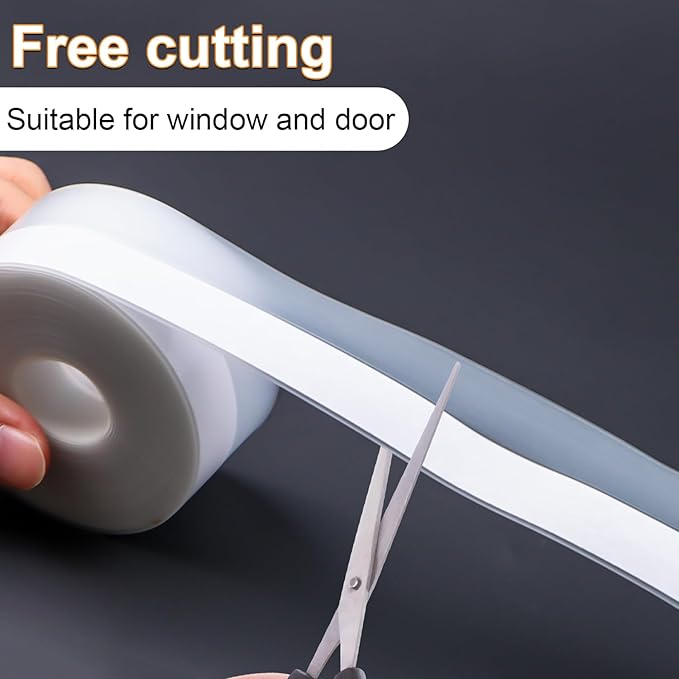 FOURGUN Silicone Weather Stripping Seal Door Tape 45 MM * 33FT Insulates - Image 4