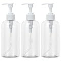 Yebeauty Plastic Pump Bottle, 3 Pack 13.5oz/400ml Stylish Shampoo Bottles by For+A+Better+Life