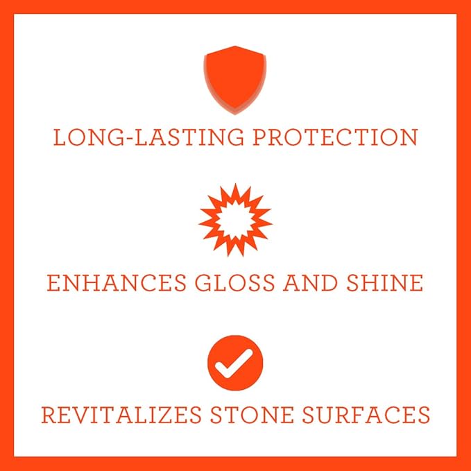 TriNova Granite Sealer & Protector Gallon Refill- Made in USA, Best Stone Polish - Image 2