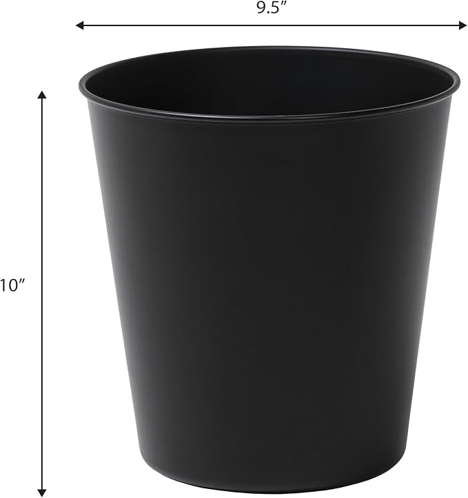 happimess HPM1113A Nolan Modern Classic Smooth Steel 2-Gallon Wastebasket - Image 4