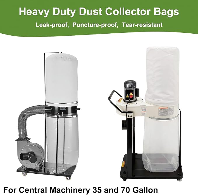 Dust Collector Bags 6pcs two-sided 7mil 19.5" diameter - Image 3