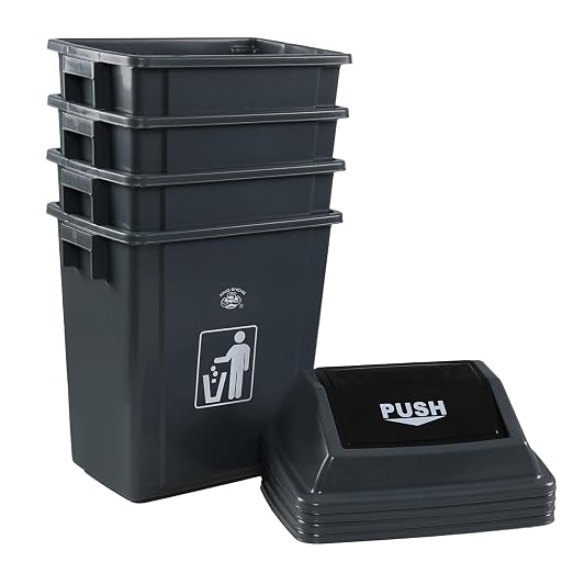 4-Pack 8 Gallon Kitchen Trash Can - Image 7