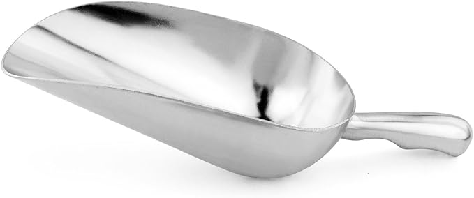 New Star Foodservice 34547 One-Piece Cast Aluminum Round Bottom Bar Ice Flour - Image 4