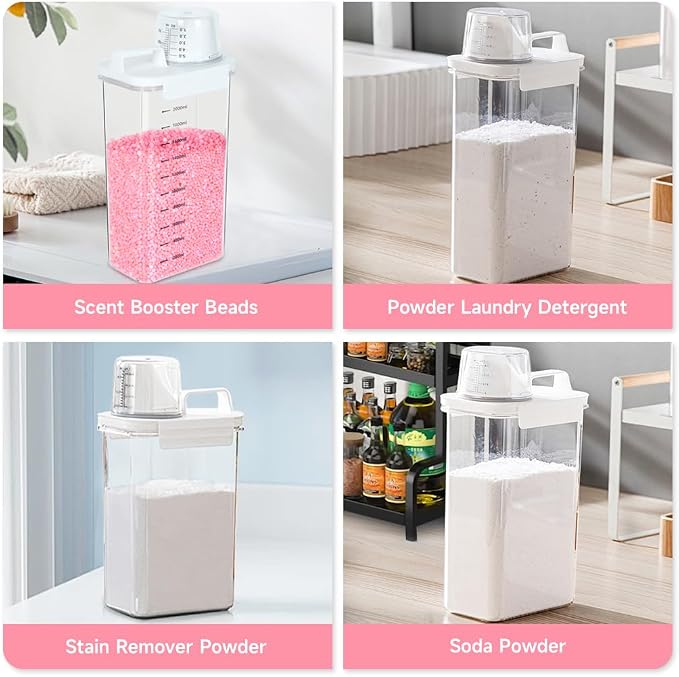 2 Packs Laundry Detergent Dispenser, Tokokimo Laundry Power Container, Laundry - Image 6