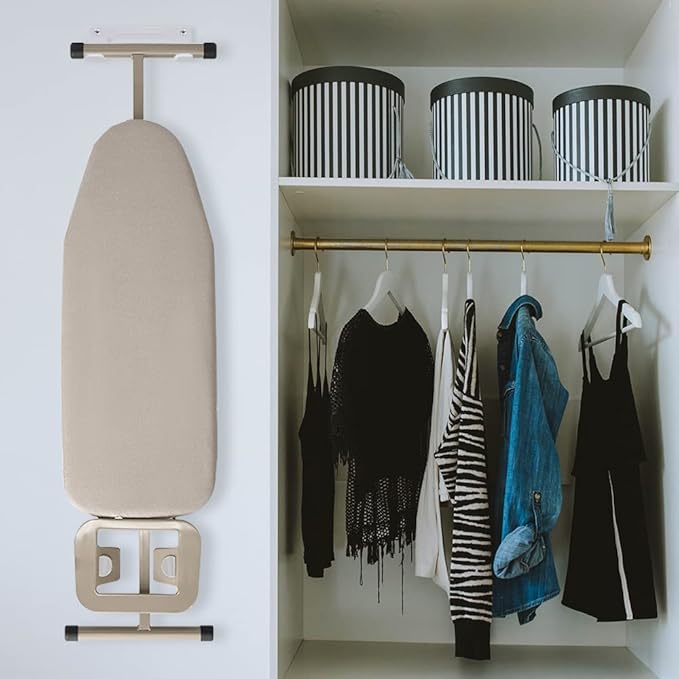 Ironing Board Hanger Wall Mount Ironing Board Holder Organizer Wall Rack - Image 9