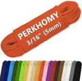 PerkHomy Cotton Rope 3/16" 100 ft Multi Purpose Utility Diamond Braided Cord by PerkHomy