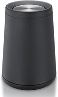 Household Swing Black Bathroom Trash Can，Brushed Stainless Steel，10 L/3 by BRIEFHUMAN