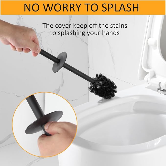 BGL Toilet Brush and Holder Set 2 Packs Aluminium Free Standing, Bathroom - Image 4