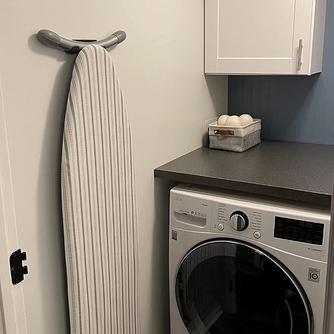 Ironing Board Hanger Wall Mount Ironing Board Holder Organizer Wall Rack - Image 9