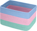 Hopegiver Woven Storage Baskets 15x11x10 Inch, 1 Pack Collapsible Cube Storage by HOPEGIVER