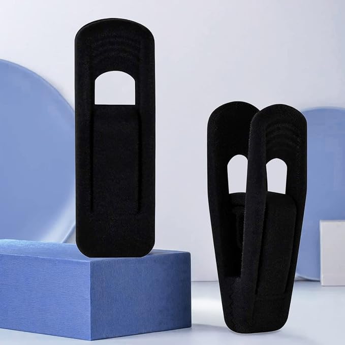 Black Velvet Hanger Clips, Strong Finger Clips - Image 5