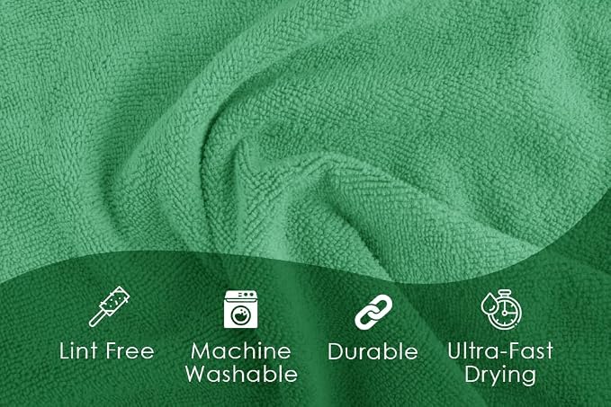 Avalon Towels Microfiber Cleaning Cloths Size 16" x 16", Highly Absorbent - Image 7