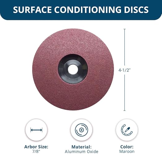 Benchmark Abrasives 4-1/2" Diameter Surface Preparation Non Woven Discs - Image 5