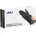 JMU Black Nitrile Gloves 200/Box, 3.5Mil Disposable Nitrile Exam Gloves by JMU