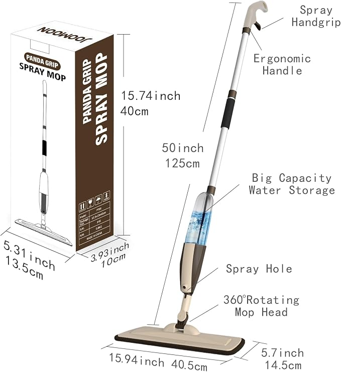 Mops for Floor Cleaning, 50 inch Spray Mop - Image 9