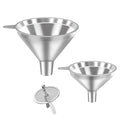3 Pack Stainless Steel Kitchen Funnel Set, funnels by Unknown