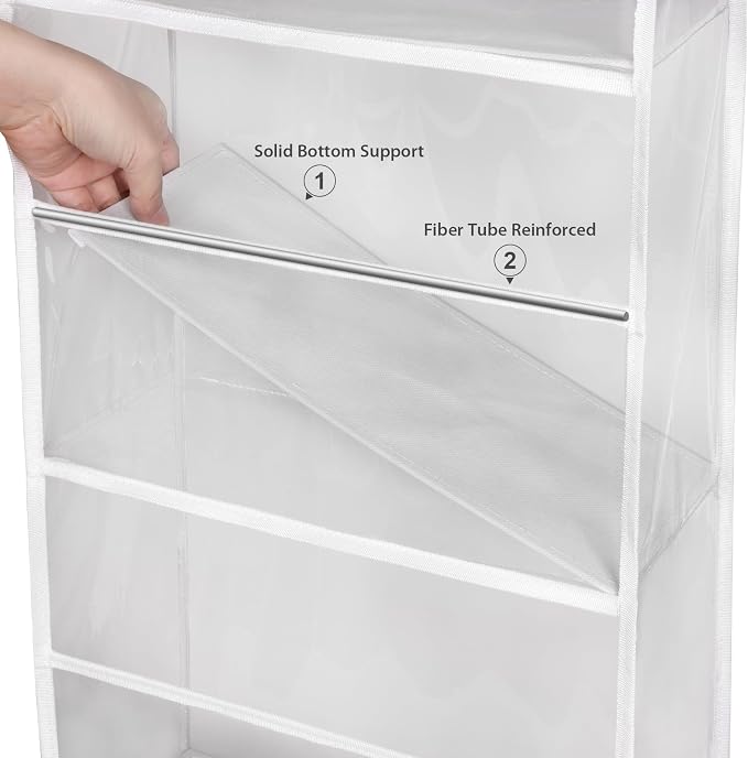 Univivi 5-Shelf Fabric Door Storage Over Door Hanging Organizer - Image 6
