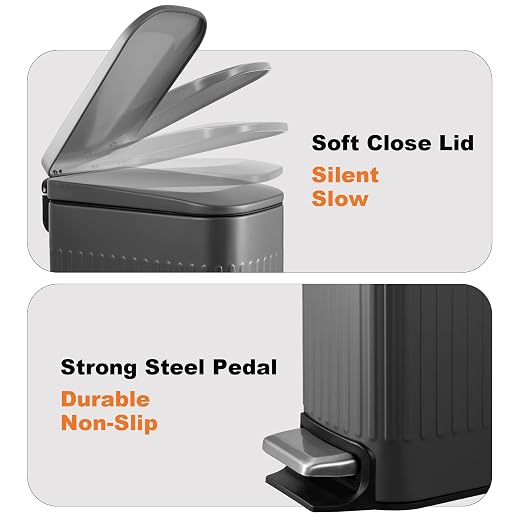 TrashAid Small 1.6 Gallon Stainless Steel Trash Can - Image 4