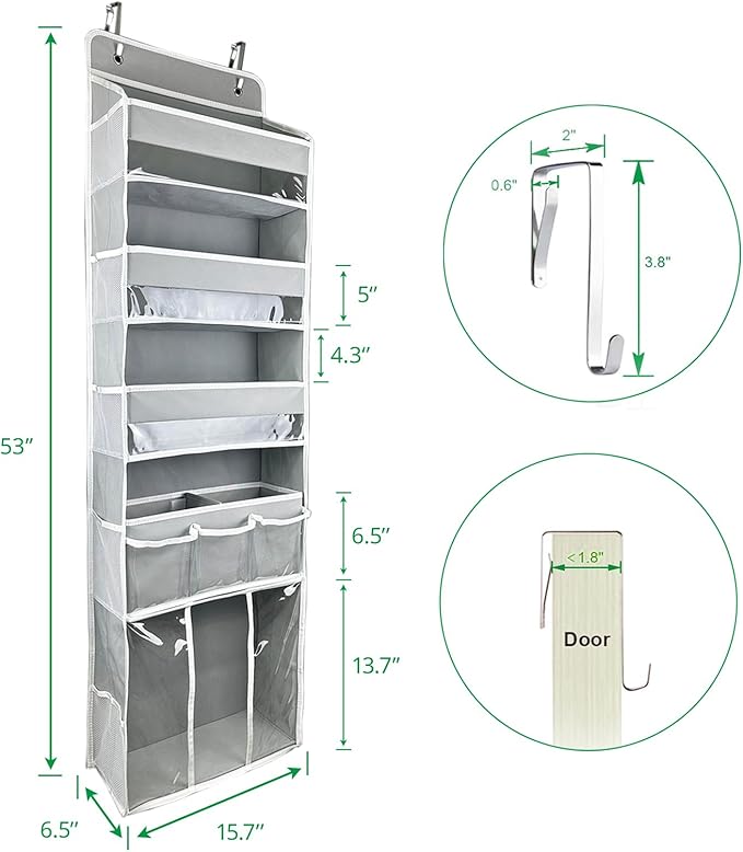 Door Hanging Storage Organizer, - Image 5