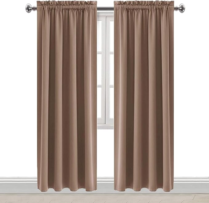 DWCN Blackout Curtains Room Darkening Thermal Insulated Bedroom Curtains Window - Image 9