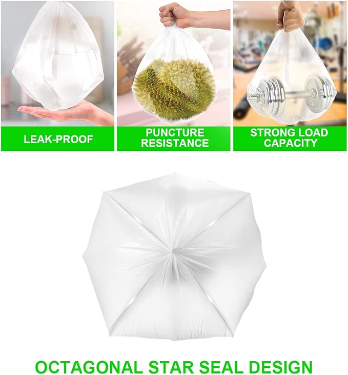 Small Clear Trash Bags – FORID 2.6 Gallon Garbage Bags Wastebasket Bin Liners - Image 3