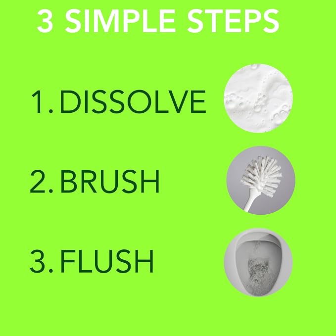 Natural Toilet Bowl Cleaner Strips, Eco-friendly, Septic Safe, Removes Odors & - Image 3