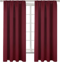 BGment Burgundy Blackout Curtains 63Inches Long by BGment