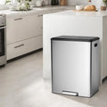 GarveeHome Step Dual Trash Can, 60L/16 Gallon Recycle Bins by GarveeHome
