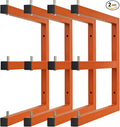 Lumber Storage Metal Rack Wall, Heavy Duty 3-Level Wall-Mounted Wood Rack by WIMART