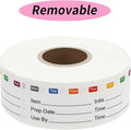 STARLIBOO Removable Freezer Labels, 1x3 Inch, Waterproof Oil Resistant Easy by STARLIBOO