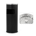 Trash Can Outdoor Waste Container Round Stainless Steel Trash Can by POWLAB