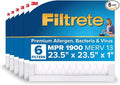 Filtrete 23.5x23.5x1 AC Furnace Air Filter, MERV 13, MPR 1900, Premium Allergen by Filtrete