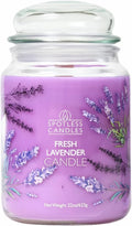 Fresh Lavender Candle 22oz Glass Jar by SpotlessLeopard