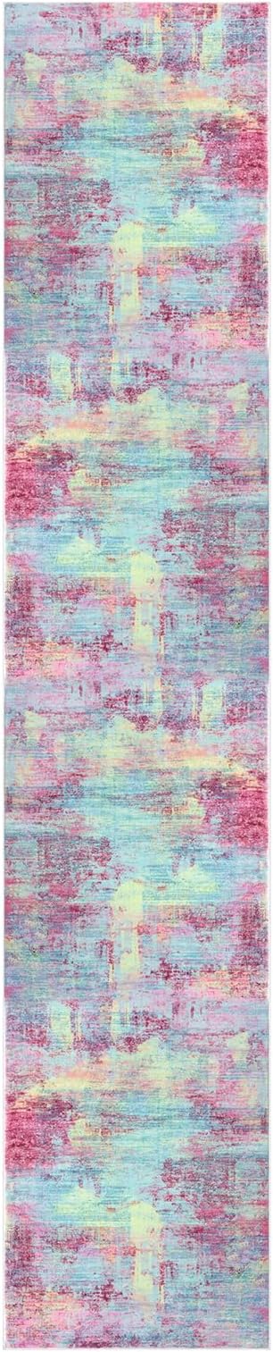 IOHOUZE Abstract Runner Rug 3x12 Ft Washable Runners - Image 9
