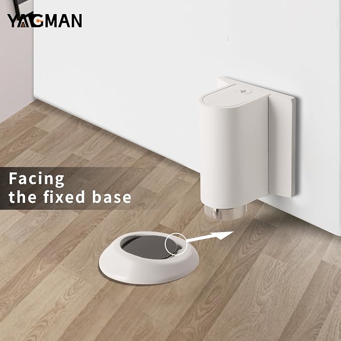 1 Pack Magnetic Door Stoppers Retractable Bottom of Door Holder No Drilling - Image 4