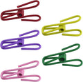 50 Packs Steel Wire Clips Vinyl Plastic Coated Multi-Function Colored Utility by BDS-HOME